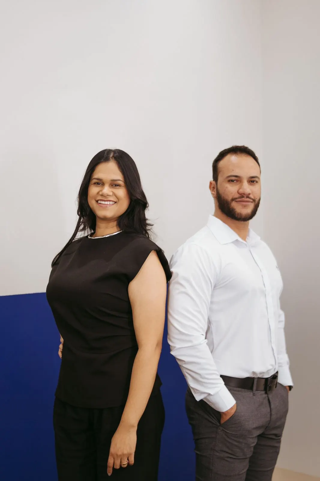 Geizy e Rick, fisioterapeutas da Clínica Ativa